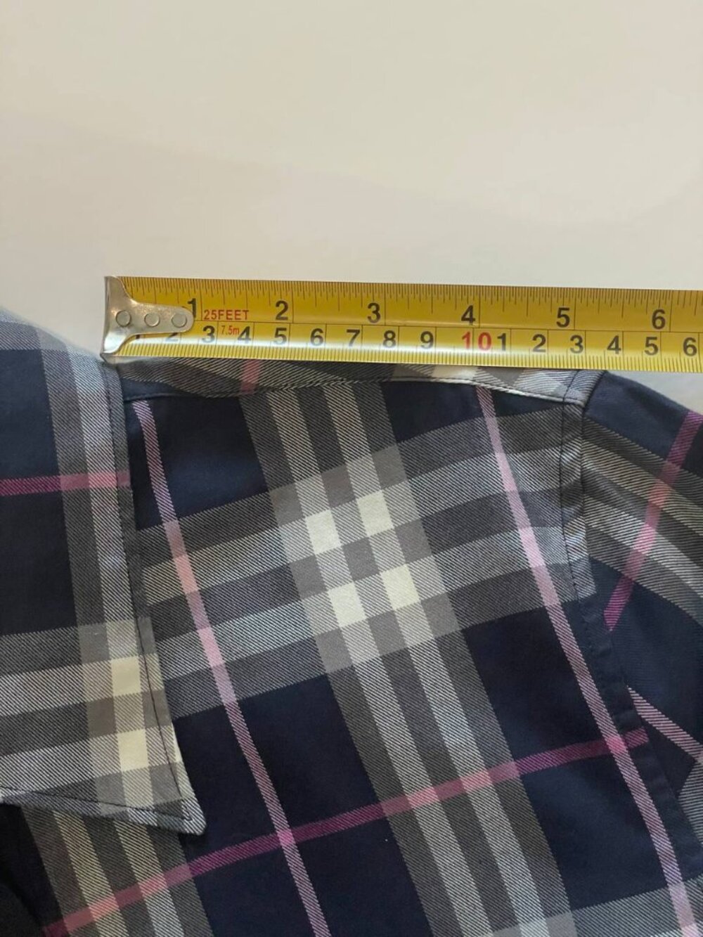 Burberry Womens Plaid Shirt Nova Check Cotton L Fits M EUC - Picture 10 of 11